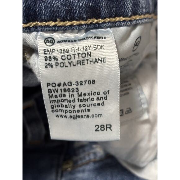 AG Adriano Goldschmied Women's 28R Legging Ankle Jeans Skinny Sexy Distressed - Picture 6 of 9